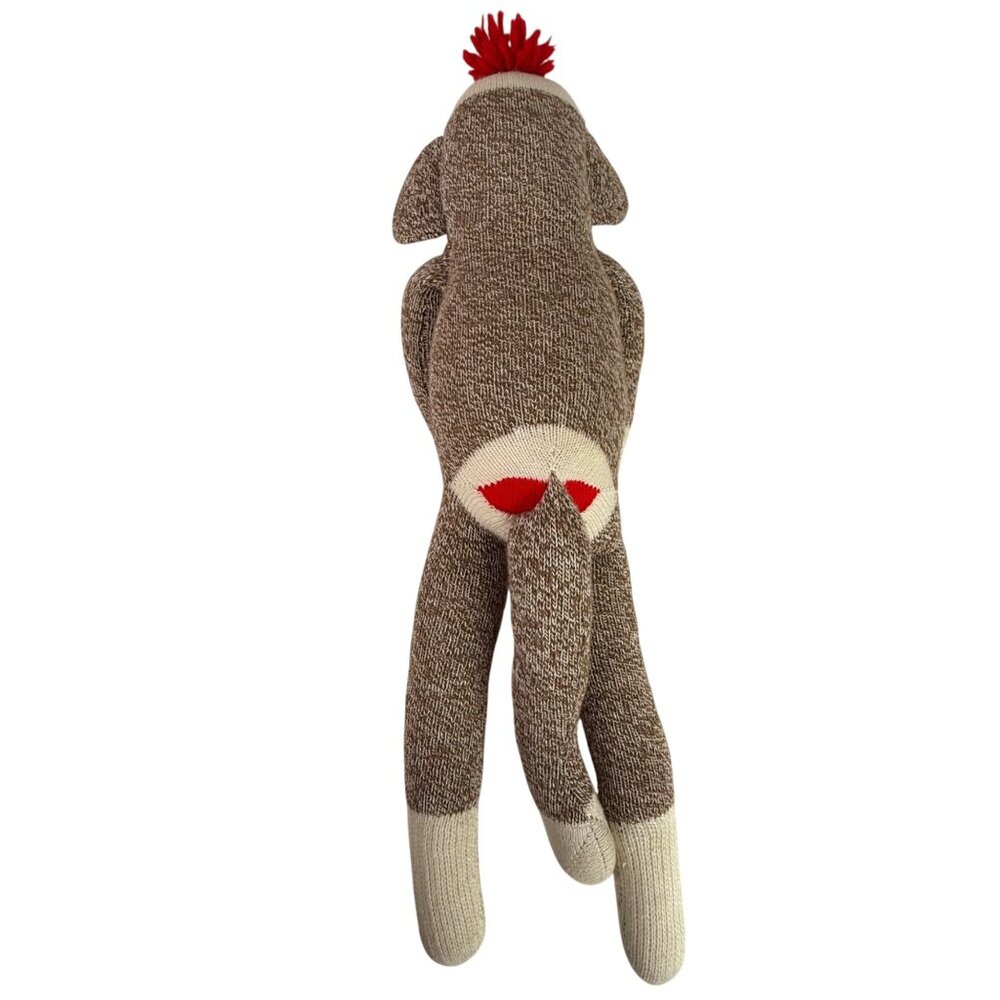Ozark Mountain Kids Sock Monkey Plush Brown & Cream 20 Inches Stuffed Animal VTG - Picture 5 of 11